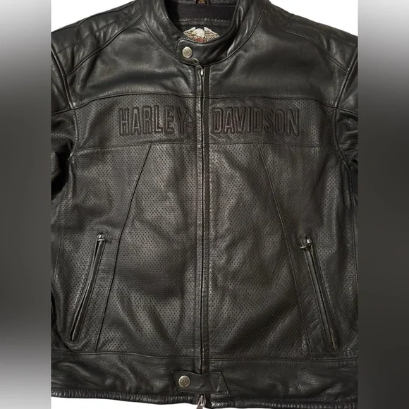 Harley Davidson’s Men’s Leather Jacket size 2XL - Picture 2 of 10